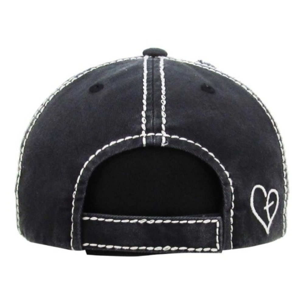 🎄SALE🎄 Black BLESSED leopard accent hat - Picture 3 of 3